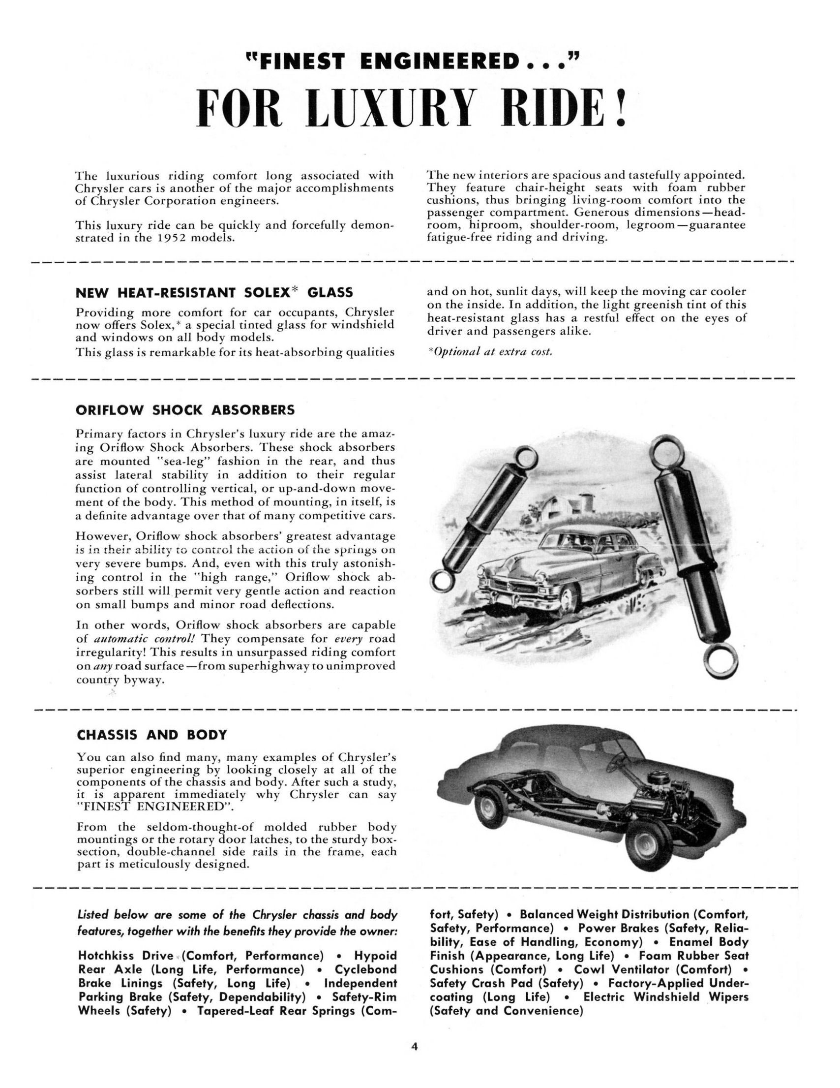1952 Chrysler V8 Comparisons Brochure Page 6